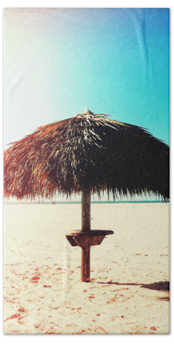 Florida Beach Towel featuring the photograph Tiki Hut Photography Light Leaks1 by Chris Andruskiewicz