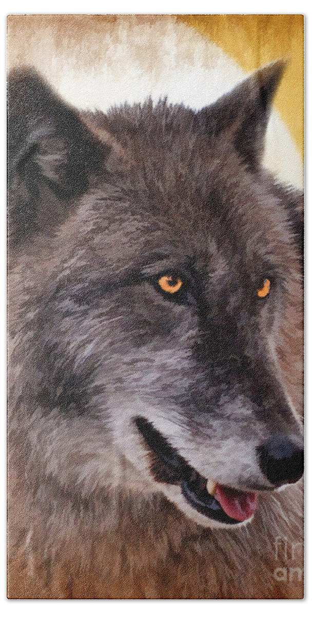 Wolf Beach Towel featuring the photograph South Carolina Cares by Kathy Baccari