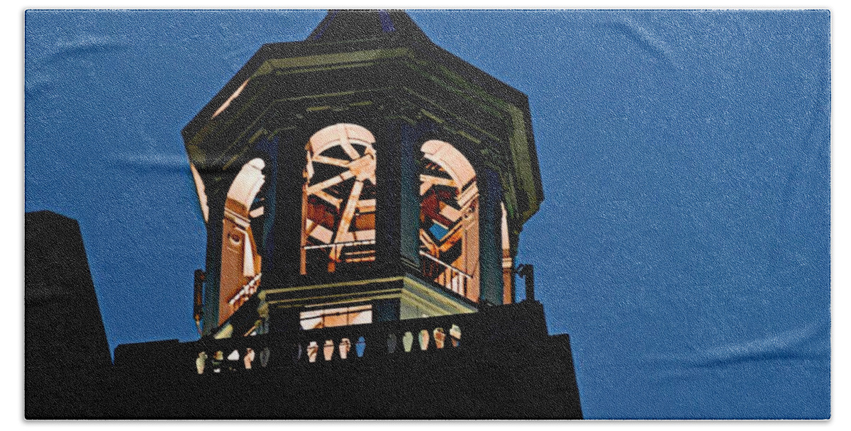 Bell Tower Beach Towel featuring the photograph Tower by Joseph Yarbrough