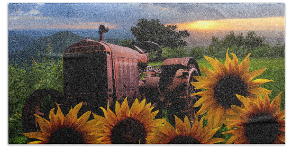 Appalachia Beach Towel featuring the photograph Tractor Heaven by Debra and Dave Vanderlaan
