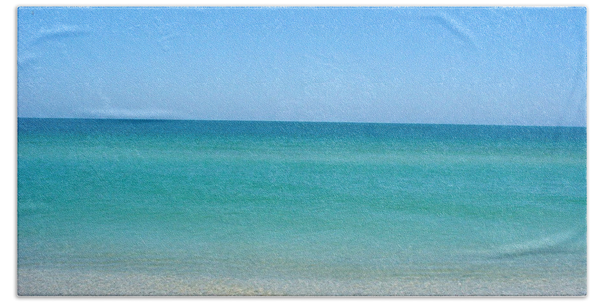 Sand Key Beach Sheet featuring the photograph Tranquil Gulf Pond by David Nicholls