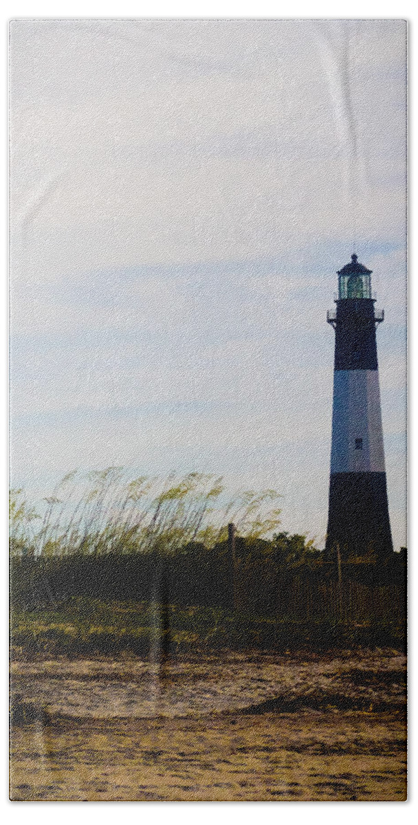 Tybee Beach Towel featuring the photograph Tybee Island Lighthouse by Jessica Brawley