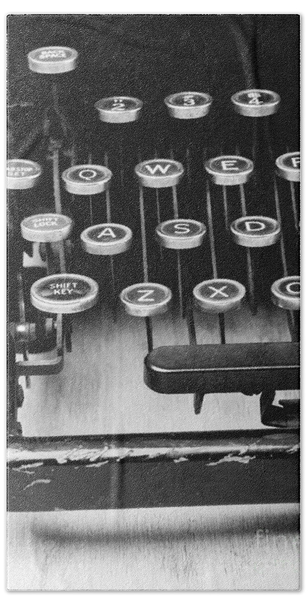 Typewriter Beach Towel featuring the photograph Typewriter Triptych Part 1 by Edward Fielding