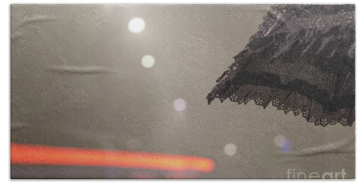 Long Exposition Beach Towel featuring the photograph Umbrella by Mats Silvan
