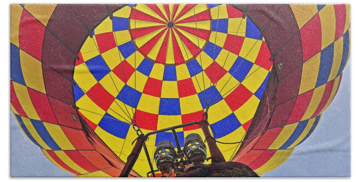 Balloon Beach Towel featuring the photograph Up Up and Away by Rodney Campbell