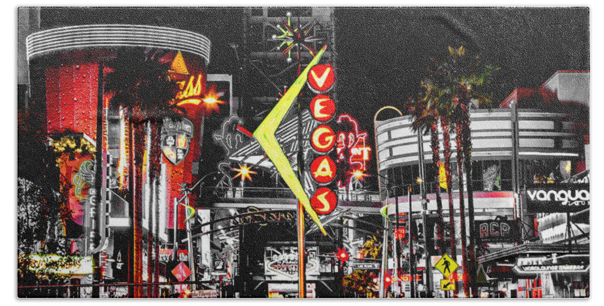 Las Beach Towel featuring the photograph Vegas Nights by Az Jackson