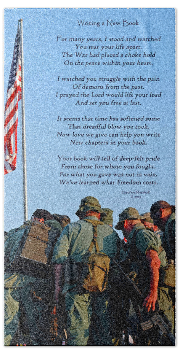 Veterans Beach Towel featuring the photograph Veterans Remember by Carolyn Marshall