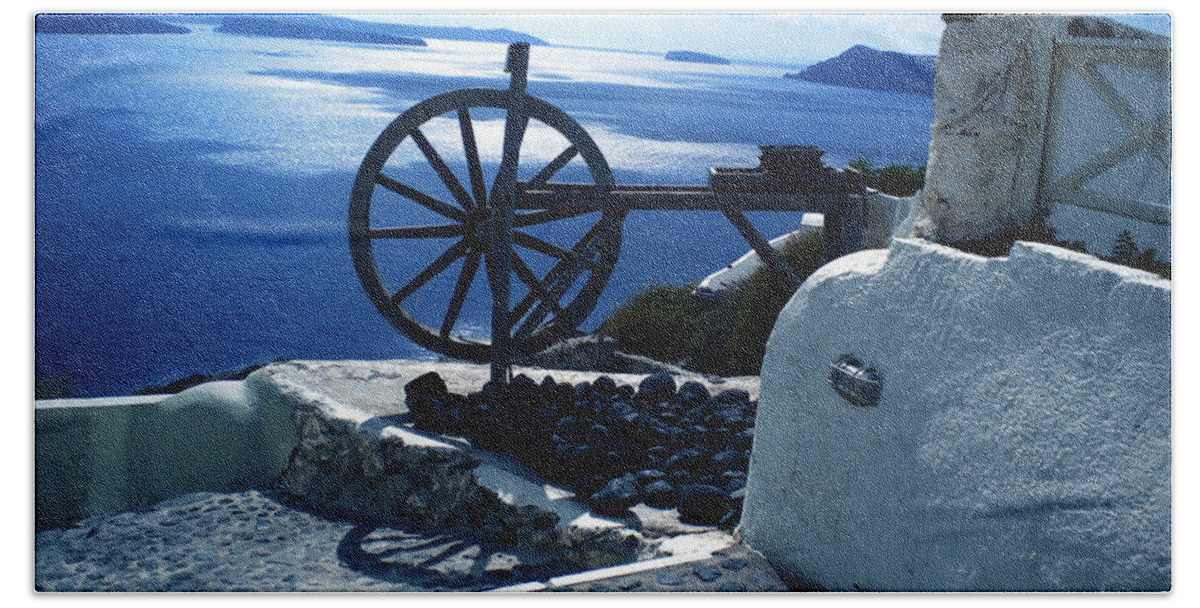 Colette Beach Towel featuring the photograph View From Santorini Island Greece by Colette V Hera Guggenheim