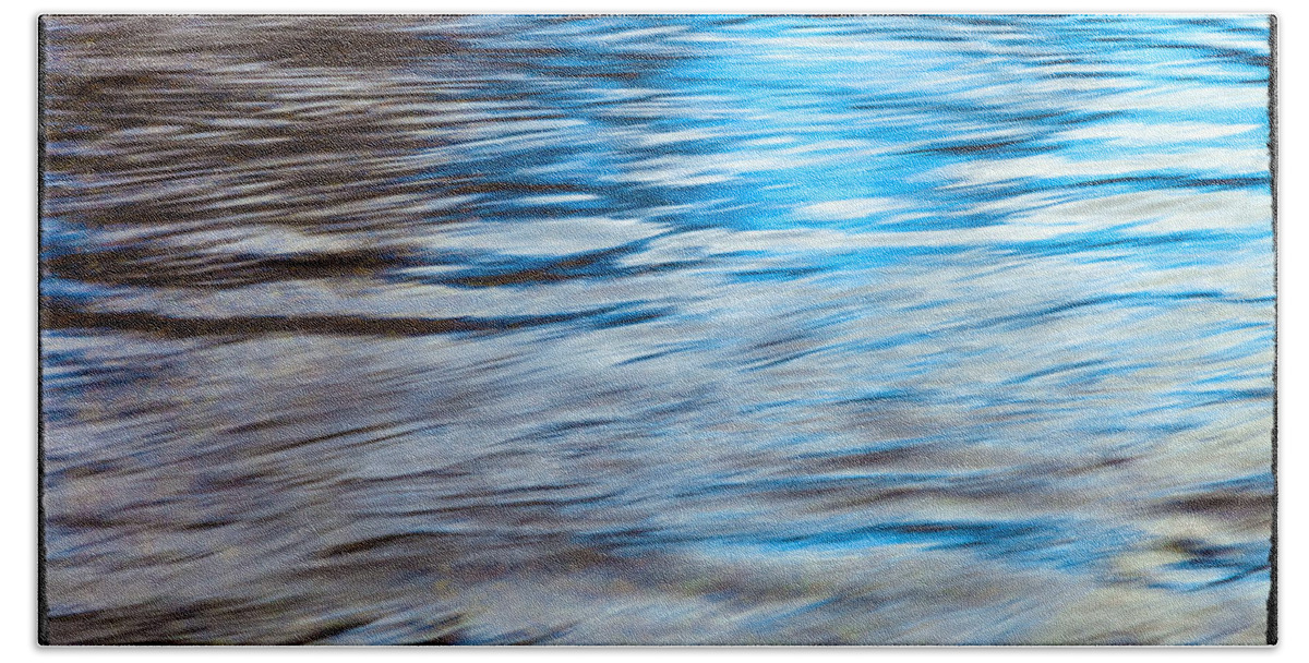 Abstract Beach Towel featuring the photograph Water Abstract 1 by Jonathan Nguyen