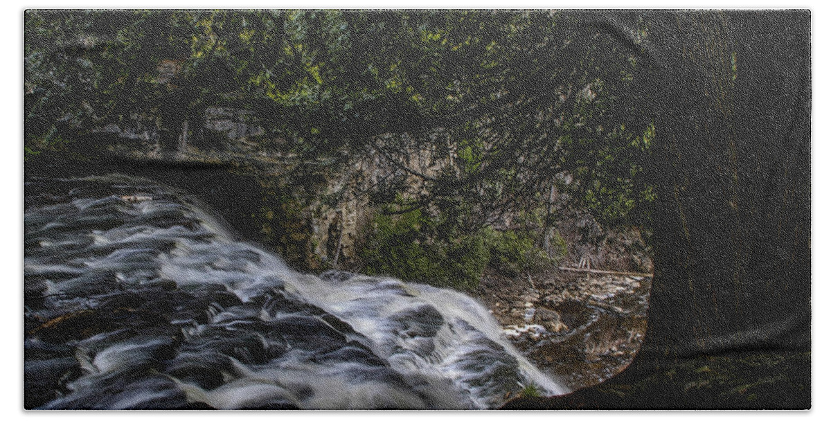 Waterfalls Beach Towel featuring the photograph Waterfalls 3 by Ronald Grogan