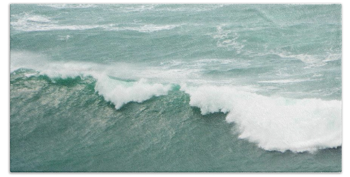 Waves Beach Towel featuring the photograph Wave 5 by Gallery Of Hope 