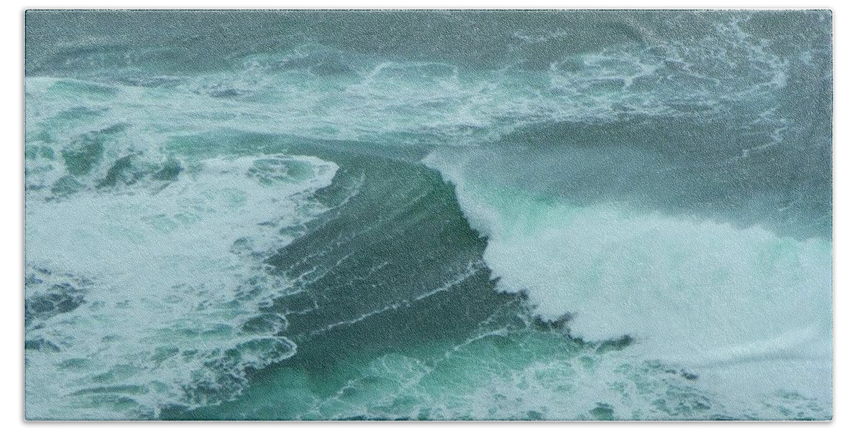 Oregon Beach Towel featuring the photograph Wave 6 by Gallery Of Hope 