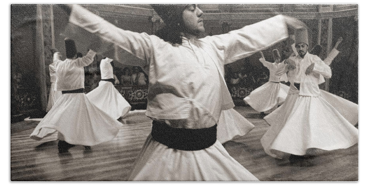 Dervishes Beach Sheet featuring the photograph Whirling Dervishes by For Ninety One Days