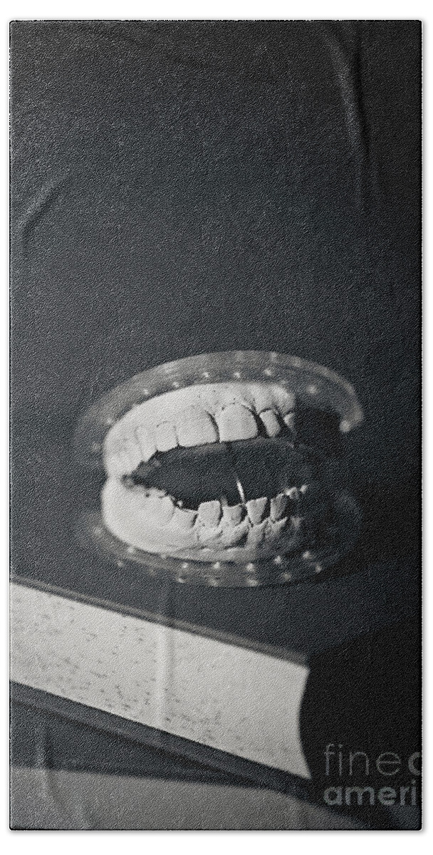  Beach Towel featuring the photograph Whose Teeth Are These? by Trish Mistric