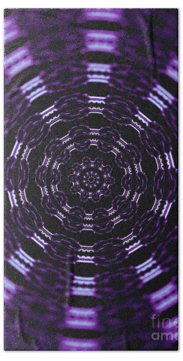 Abstract Beach Towel featuring the photograph Wormhole by Robyn King