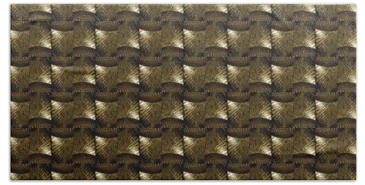 Digital Art Beach Towel featuring the photograph Woven Crystal Waves II by Jodie Marie Anne Richardson Traugott     aka jm-ART