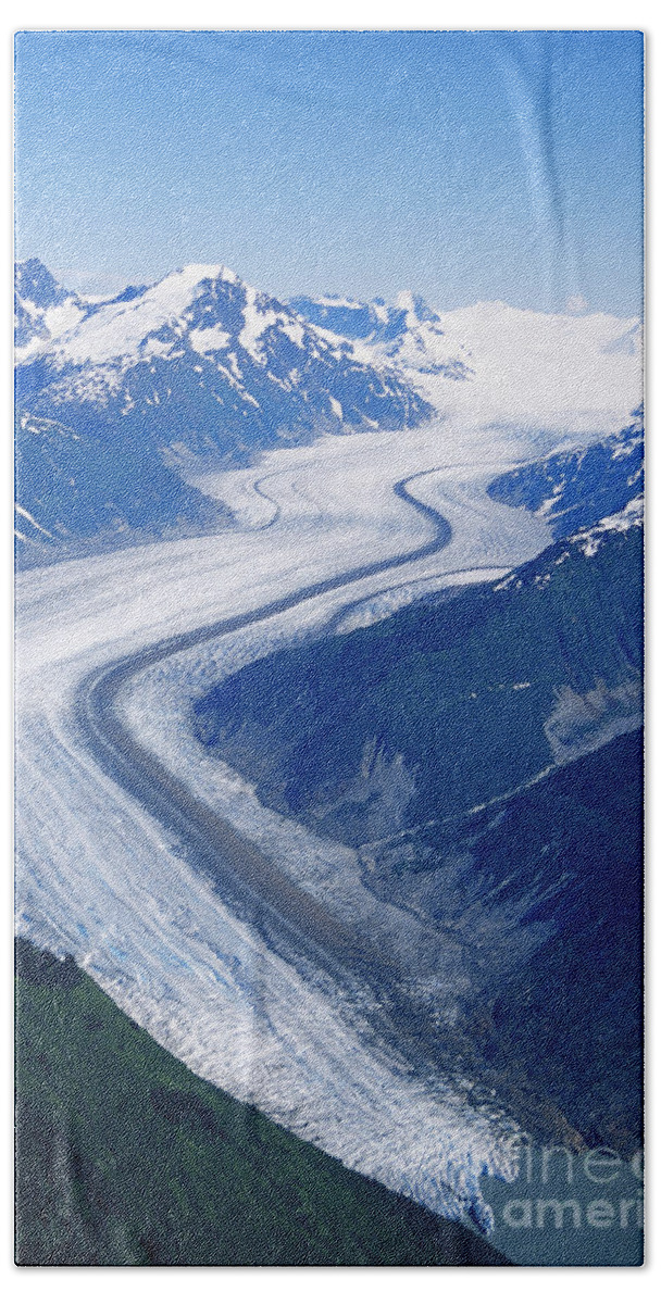 Glacier Beach Towel featuring the photograph Wright Glacier by Gregory G. Dimijian, M.D.