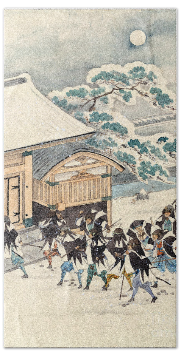 1703 Beach Sheet featuring the photograph Japan: Chushingura #1 by Granger