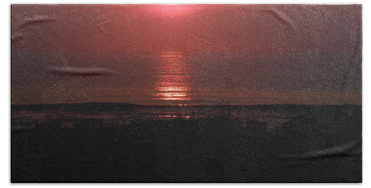 Sunrise Beach Towel featuring the photograph Just A Peak #1 by Kim Galluzzo