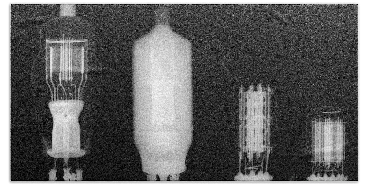 X-ray Beach Towel featuring the photograph Vacuum Tube #1 by Ted Kinsman