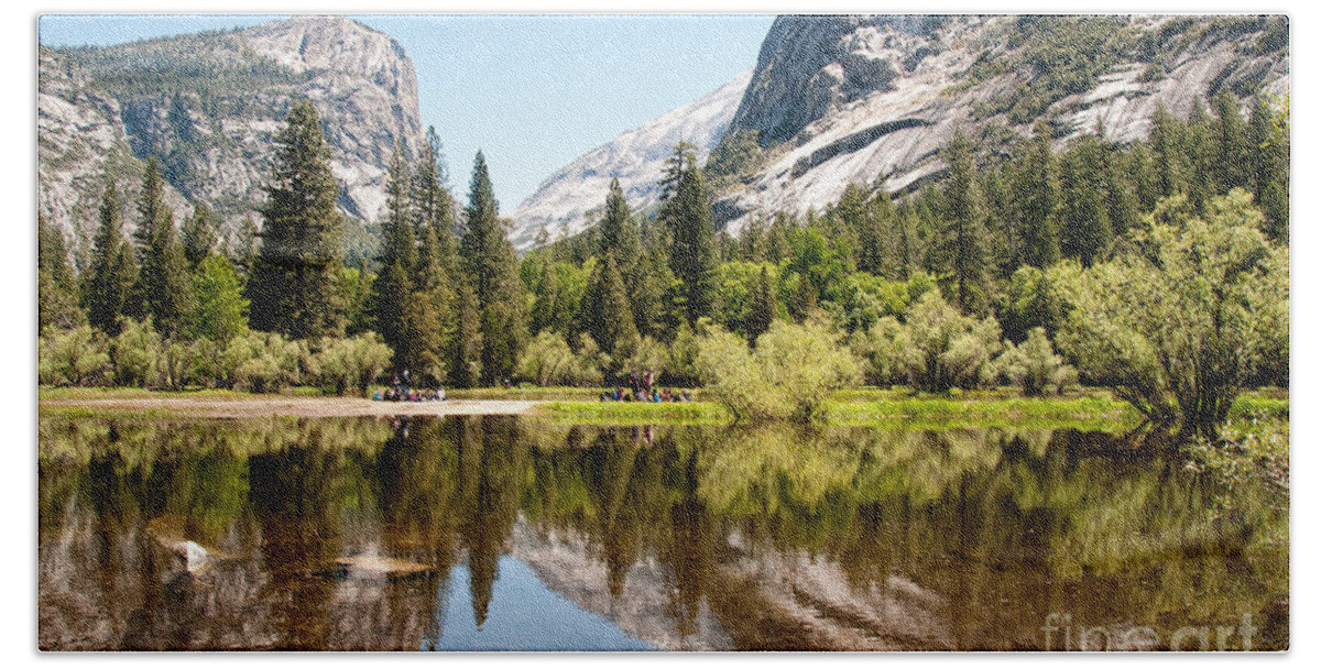 California Beach Towel featuring the digital art Yosemite #15 by Carol Ailles