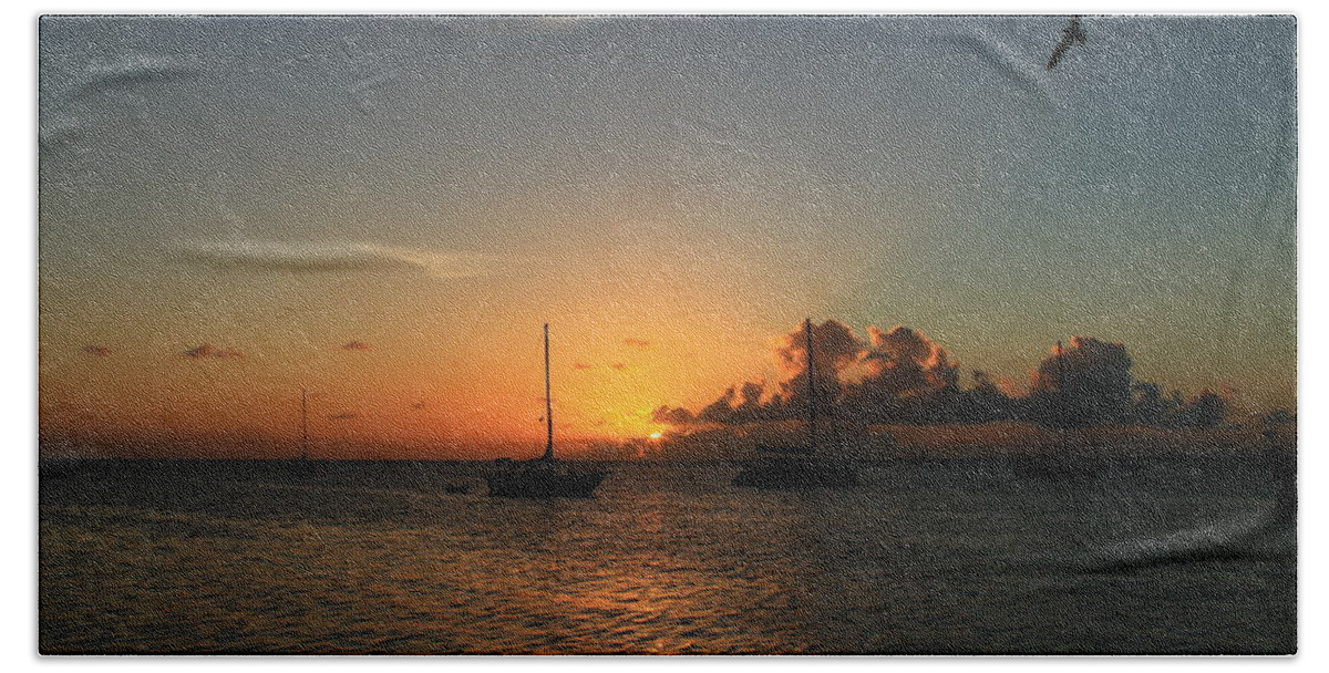 Sunset Beach Sheet featuring the photograph Sunset #25 by Catie Canetti
