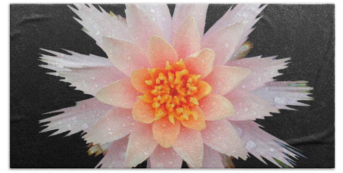 Floral Beach Towel featuring the photograph Water Lily #3 by Mark Gilman