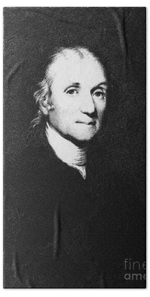 History Beach Towel featuring the photograph Joseph Priestley, English Chemist #6 by Science Source
