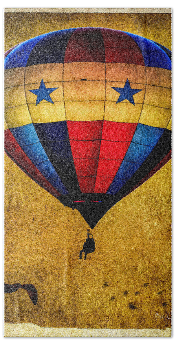  Vintage Beach Towel featuring the photograph A Man and his balloon by Bob Orsillo