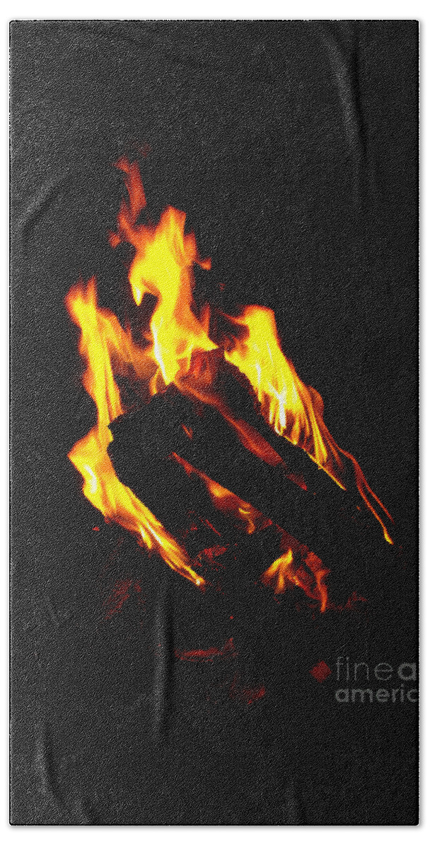 Phoenix Beach Towel featuring the photograph Abstract Phoenix fire by Rebecca Margraf