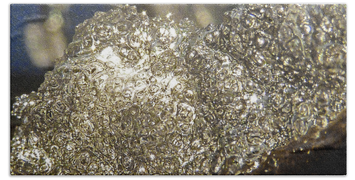 Cold Beach Towel featuring the photograph All That Glitters Is Definitely Cold by Steve Taylor