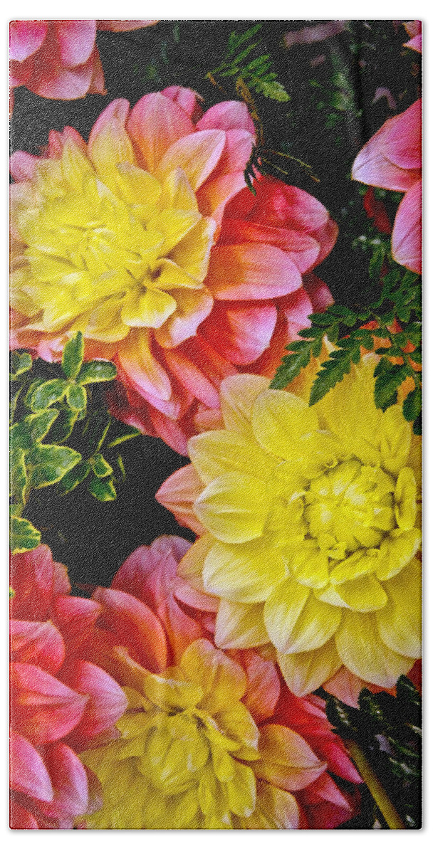 Flowers Beach Sheet featuring the photograph Arrangement by Steve McKinzie