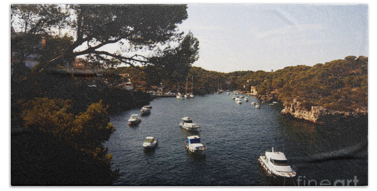 Cala Figuera Beach Towel featuring the photograph Boats in Cala Figuera by Agusti Pardo Rossello