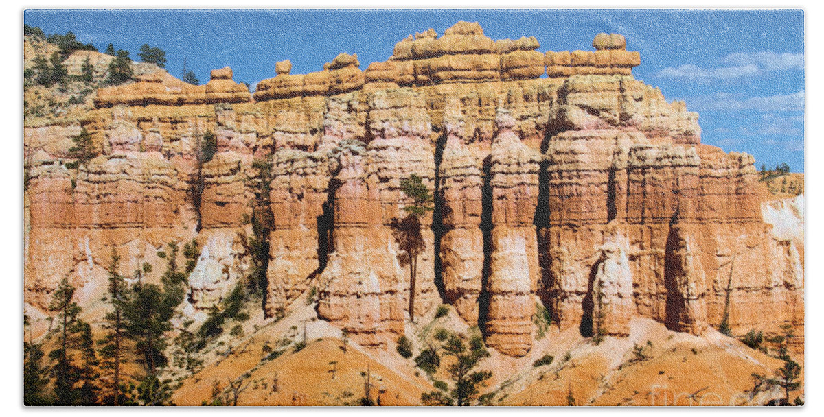 Hoodoos Beach Towel featuring the photograph Bryce Canyon Towers by Adam Jewell