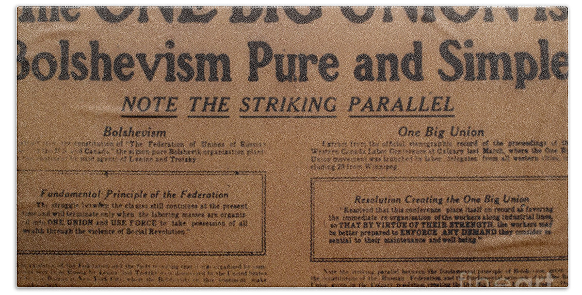 One Big Union, 1919
