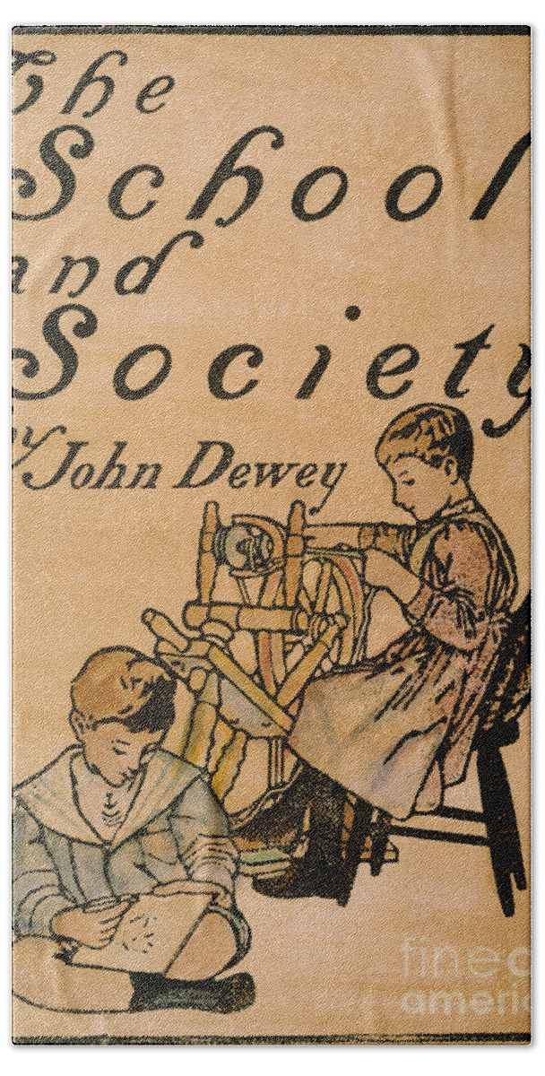 1899 Beach Towel featuring the photograph Dewey: School & Society by Granger