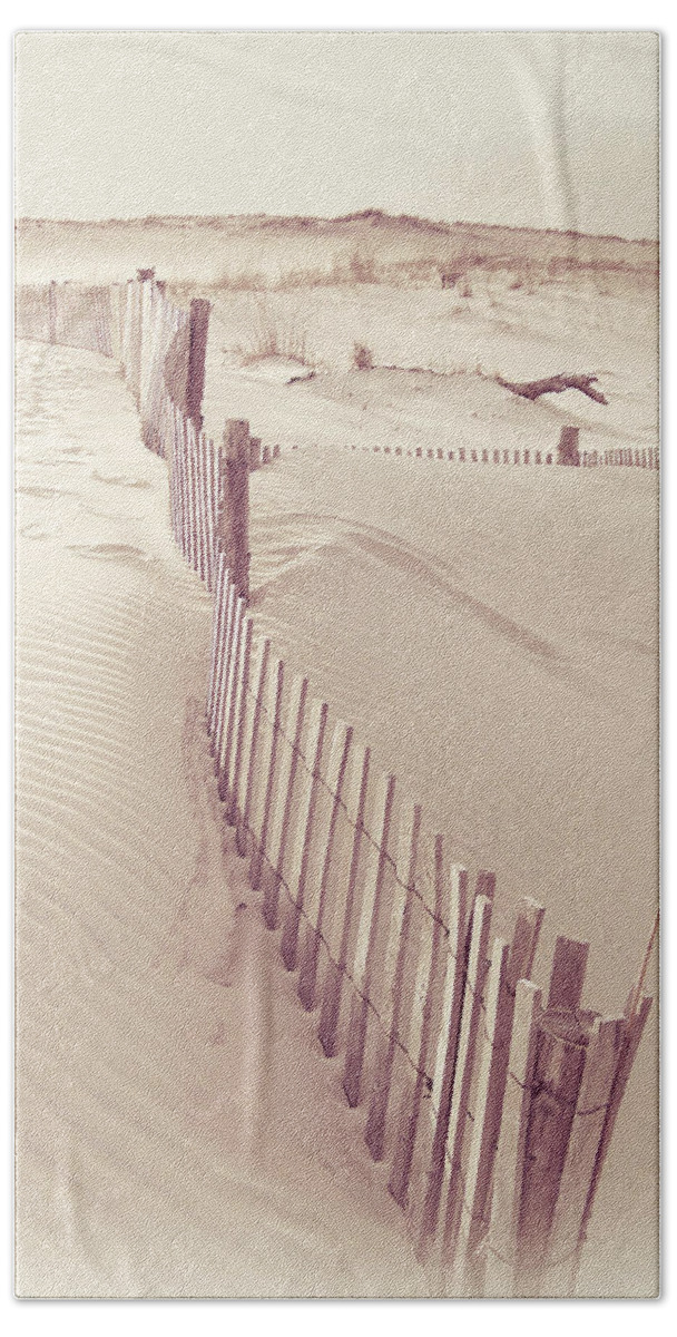 Fence Beach Towel featuring the photograph Dunes On The Cape by Trish Tritz