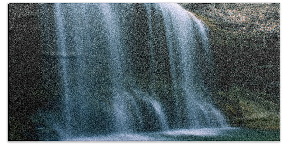 Waterfalls Beach Towel featuring the photograph Falls Bottom by Michelle Joseph-Long