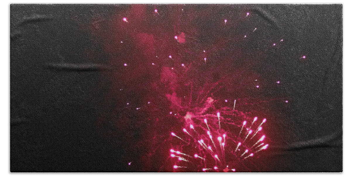 Lehtokukka Beach Towel featuring the photograph Fireworks by Jouko Lehto