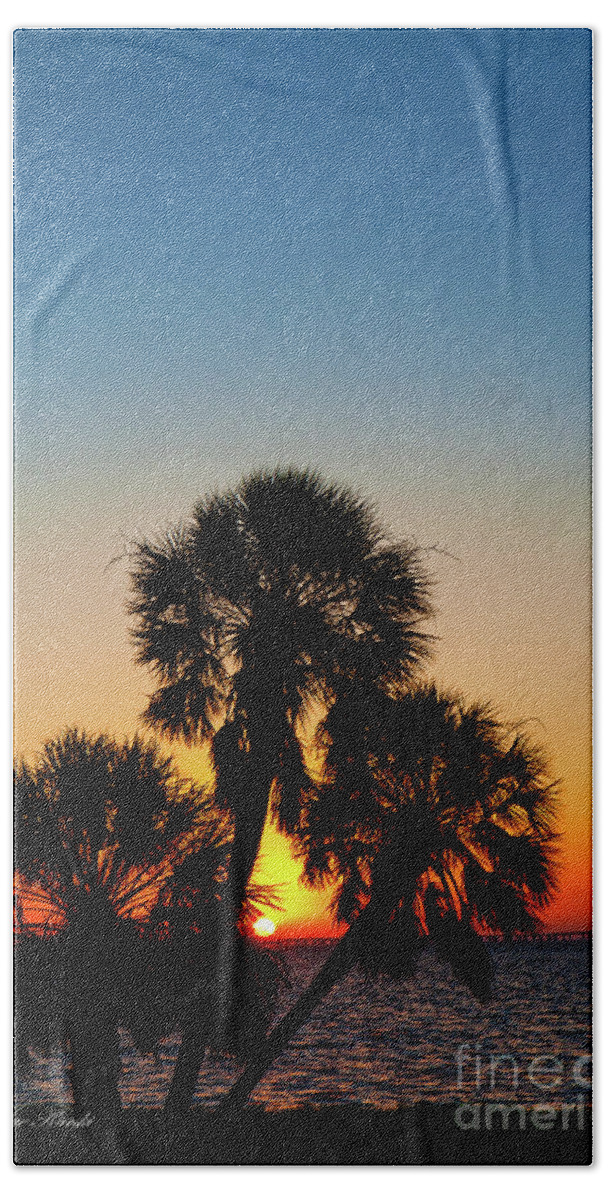Fort Desoto Beach Towel featuring the photograph FL Sunrise by Sue Karski