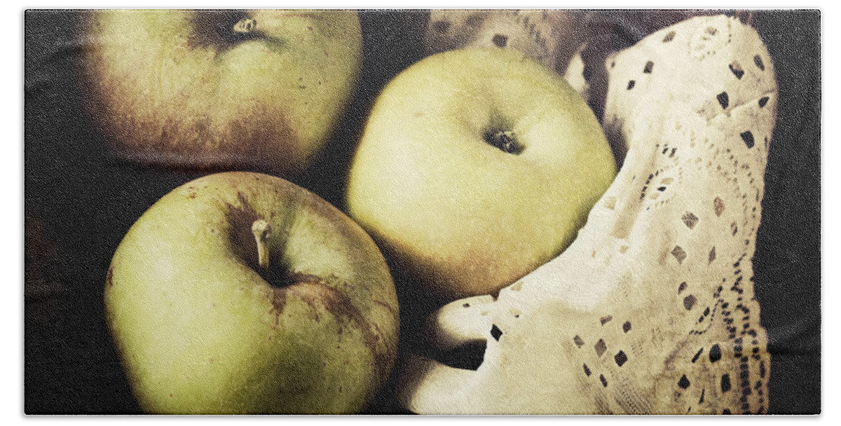Apples Beach Towel featuring the photograph Fuji Apples by Pam Holdsworth