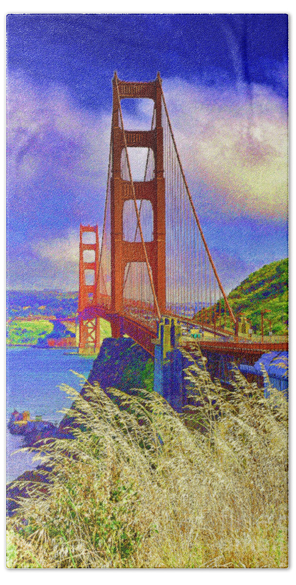 Golden Gate Bridge Beach Towel featuring the photograph Golden Gate Bridge - 6 by Mark Madere
