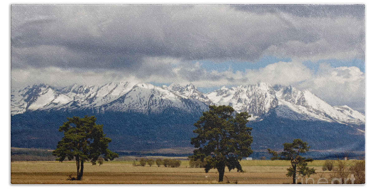 High Beach Towel featuring the photograph High Tatras - Vysoke Tatry by Les Palenik