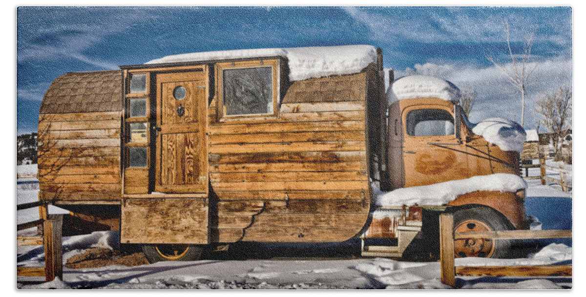 Antique Beach Towel featuring the photograph Home On Wheels by Christopher Holmes