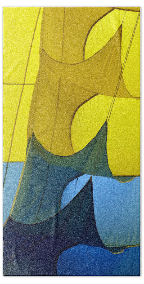 Yellow Beach Sheet featuring the photograph Inside The Balloon by Darleen Stry