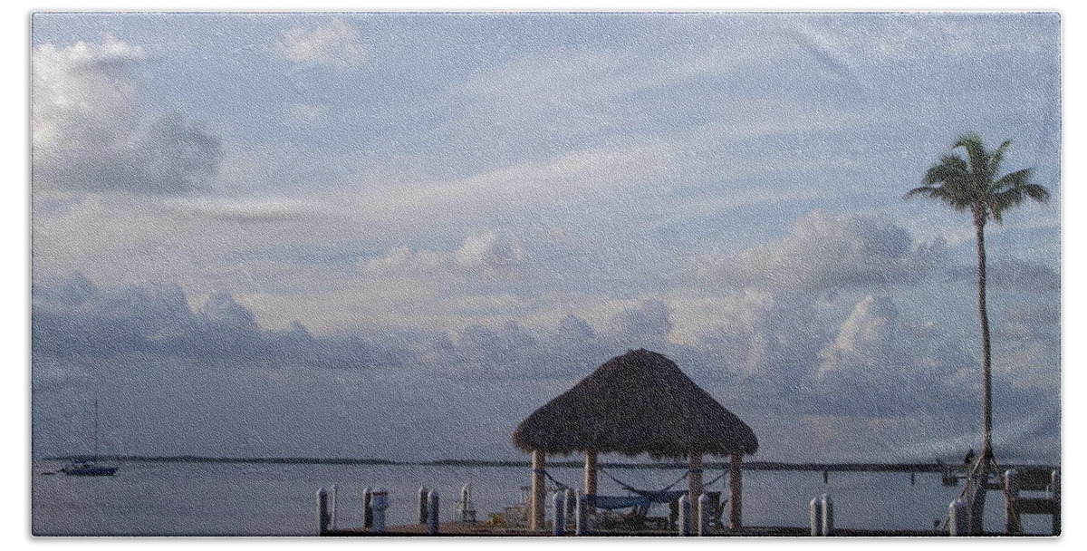 Key Largo Beach Towel featuring the photograph Key Largo Retreat by Michelle Welles