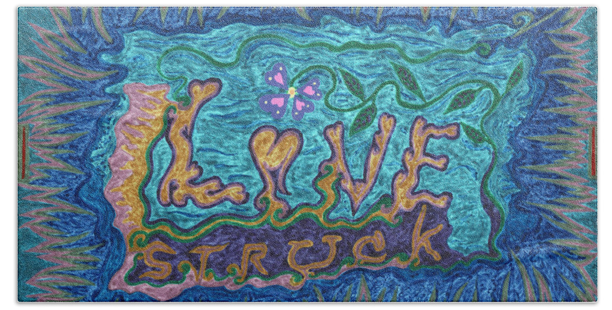Love Beach Sheet featuring the photograph Love Struck by Kenneth James