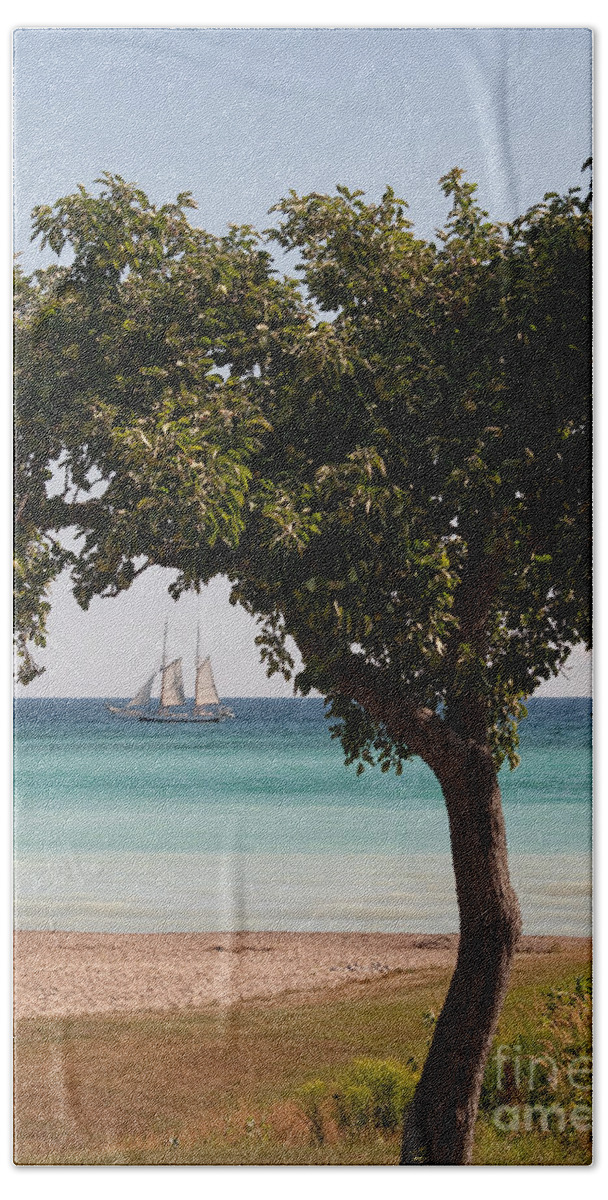 Schooner Beach Towel featuring the photograph Madeline by Terry Doyle