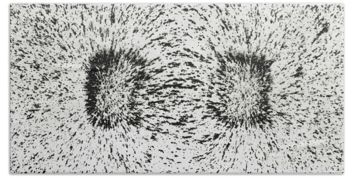 Science Beach Towel featuring the photograph Magnetic Field by Bell Labs/Science Source