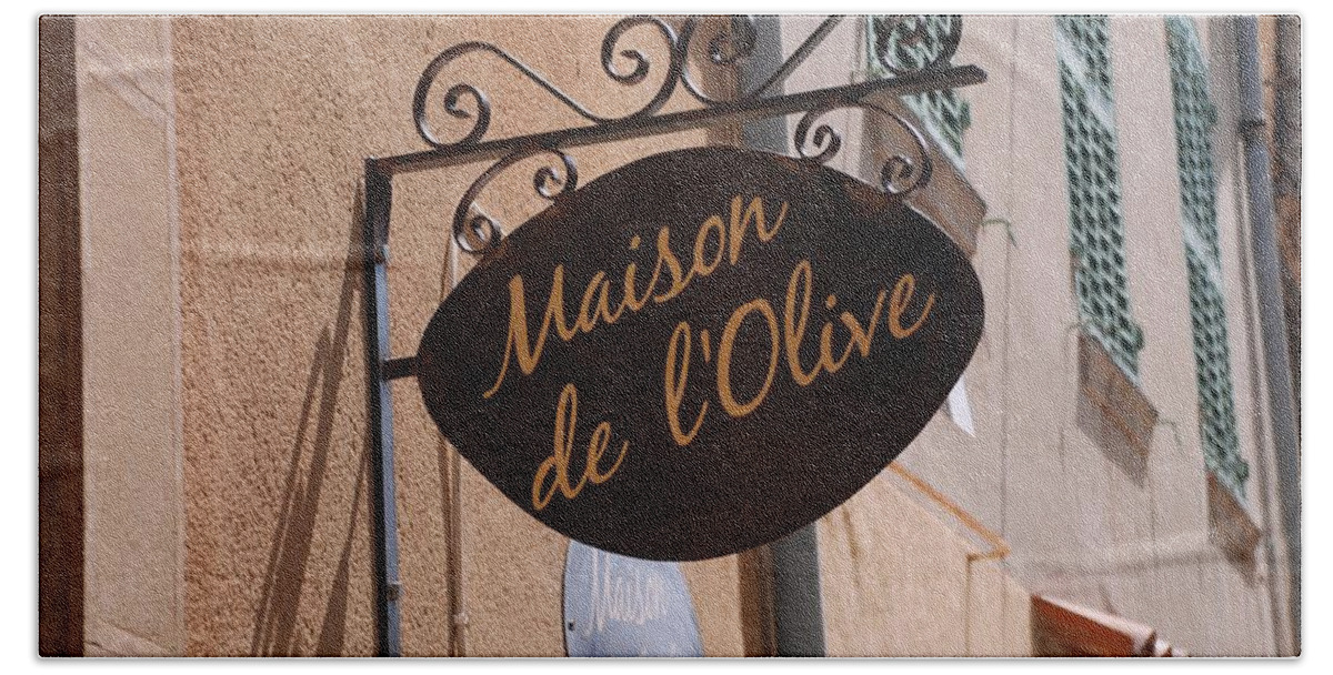 Maison De L'olive Beach Towel featuring the photograph Maison de l'Olive by Dany Lison
